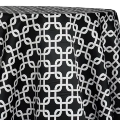 Lynx Print (Lamour) Table Linen in Black
