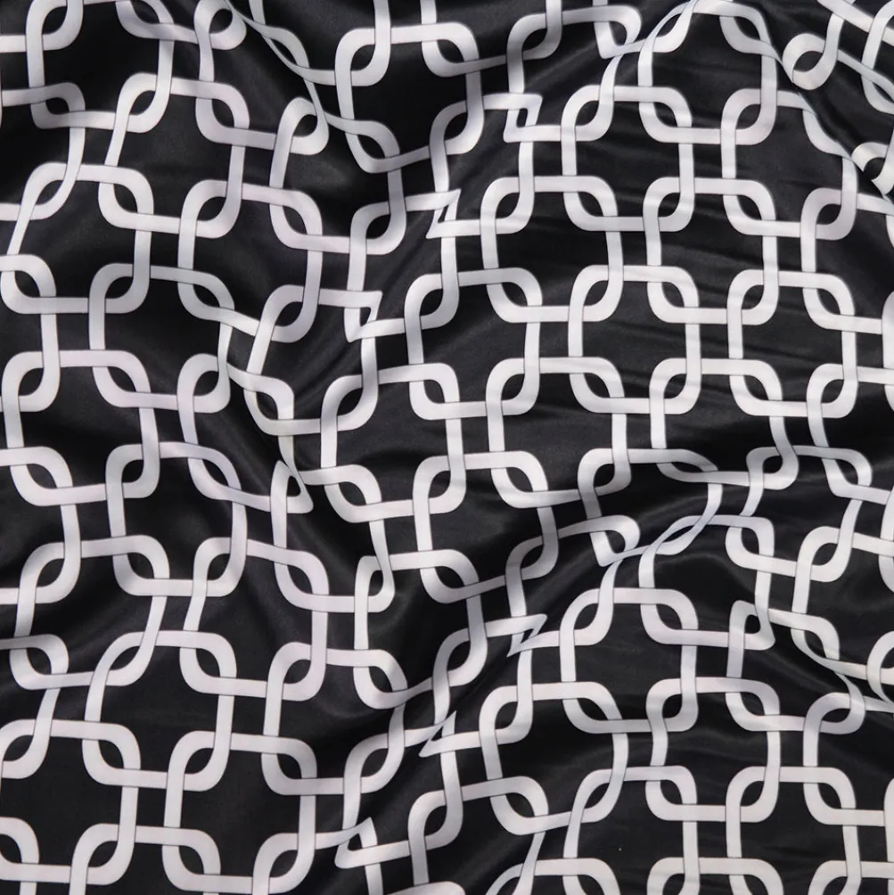 Lynx Print (Lamour) Table Linen in Black