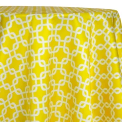 Lynx Print (Lamour) Table Linen in Yellow