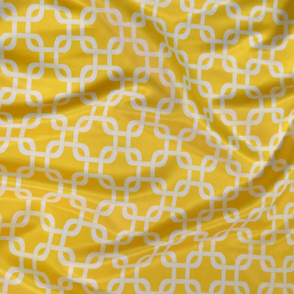 Lynx Print (Lamour) Table Linen in Yellow