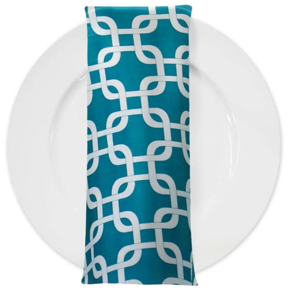 Lynx Print (Lamour) Table Napkin in Jade