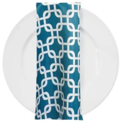Lynx Print (Lamour) Table Napkin in Teal