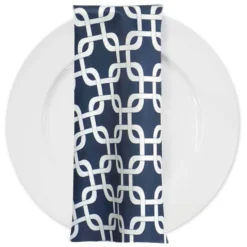Lynx Print (Lamour) Table Napkin in Navy
