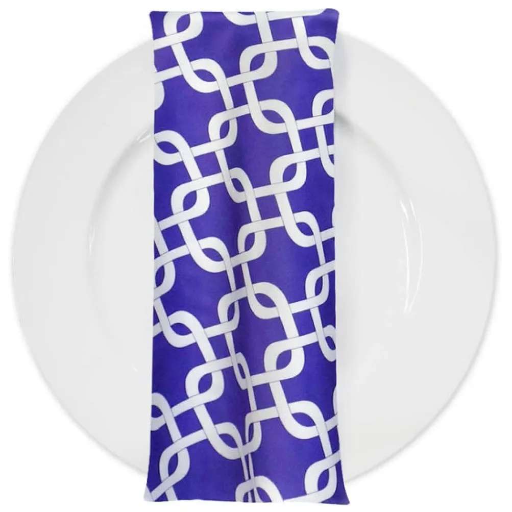 Lynx Print (Lamour) Table Napkin in Purple