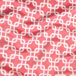 Lynx Print (Lamour) Table Runner in Coral