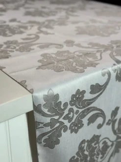 Madison Jacquard (Reversible) Table Linen in Silver
