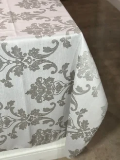 Madison Jacquard (Reversible) Table Linen in Silver