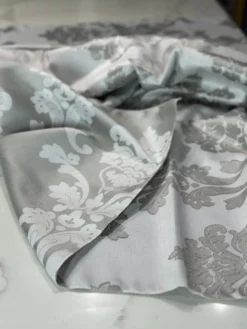Madison Jacquard (Reversible) Table Linen in Silver