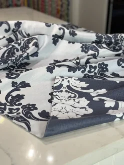 Madison Jacquard (Reversible) Table Linen in Navy