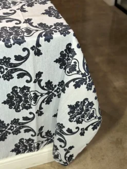 Madison Jacquard (Reversible) Table Linen in Navy
