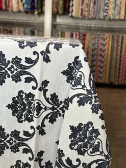 Madison Jacquard (Reversible) Table Linen in Navy