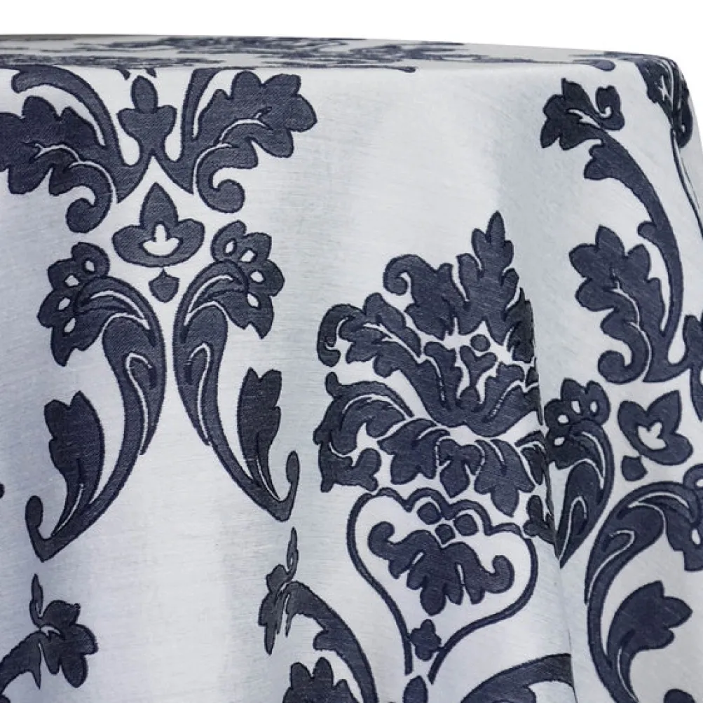 Madison Jacquard (Reversible) Table Linen in Navy