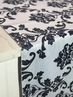 Madison Jacquard (Reversible) Table Linen in Navy