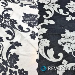 Madison Jacquard (Reversible) Table Linen in Navy