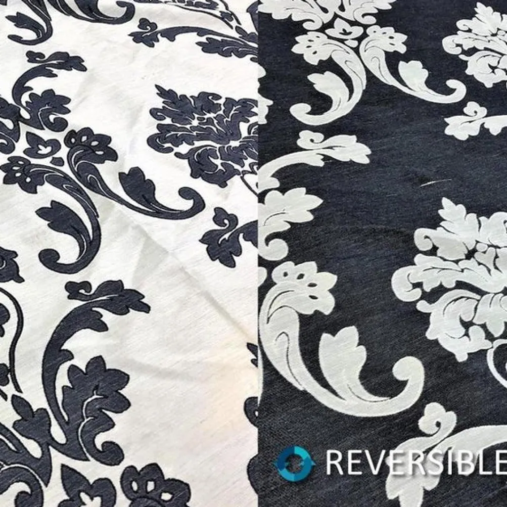 Madison Jacquard (Reversible) Table Linen in Navy