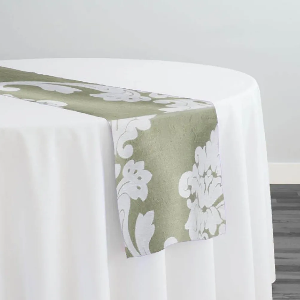 Madison Jacquard (Reversible) Table Runner in Kiwi