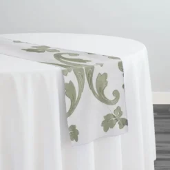 Madison Jacquard (Reversible) Table Runner in Kiwi