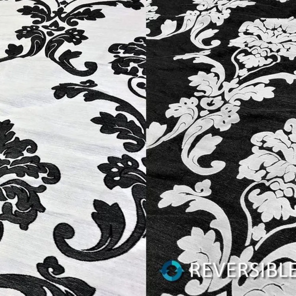 Madison Jacquard (Reversible) Table Runner in Black