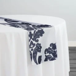 Madison Jacquard (Reversible) Table Runner in Navy