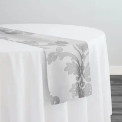 Madison Jacquard (Reversible) Table Runner in Silver
