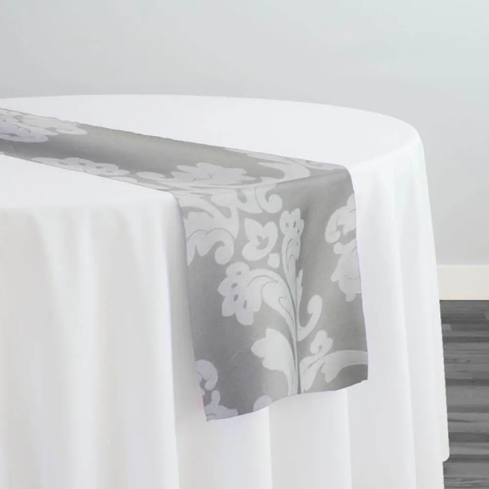Madison Jacquard (Reversible) Table Runner in Silver