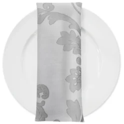 Madison Jacquard (Reversible) Table Napkin in Silver