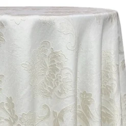Madison Jacquard (Reversible) Table Linen in Ivory