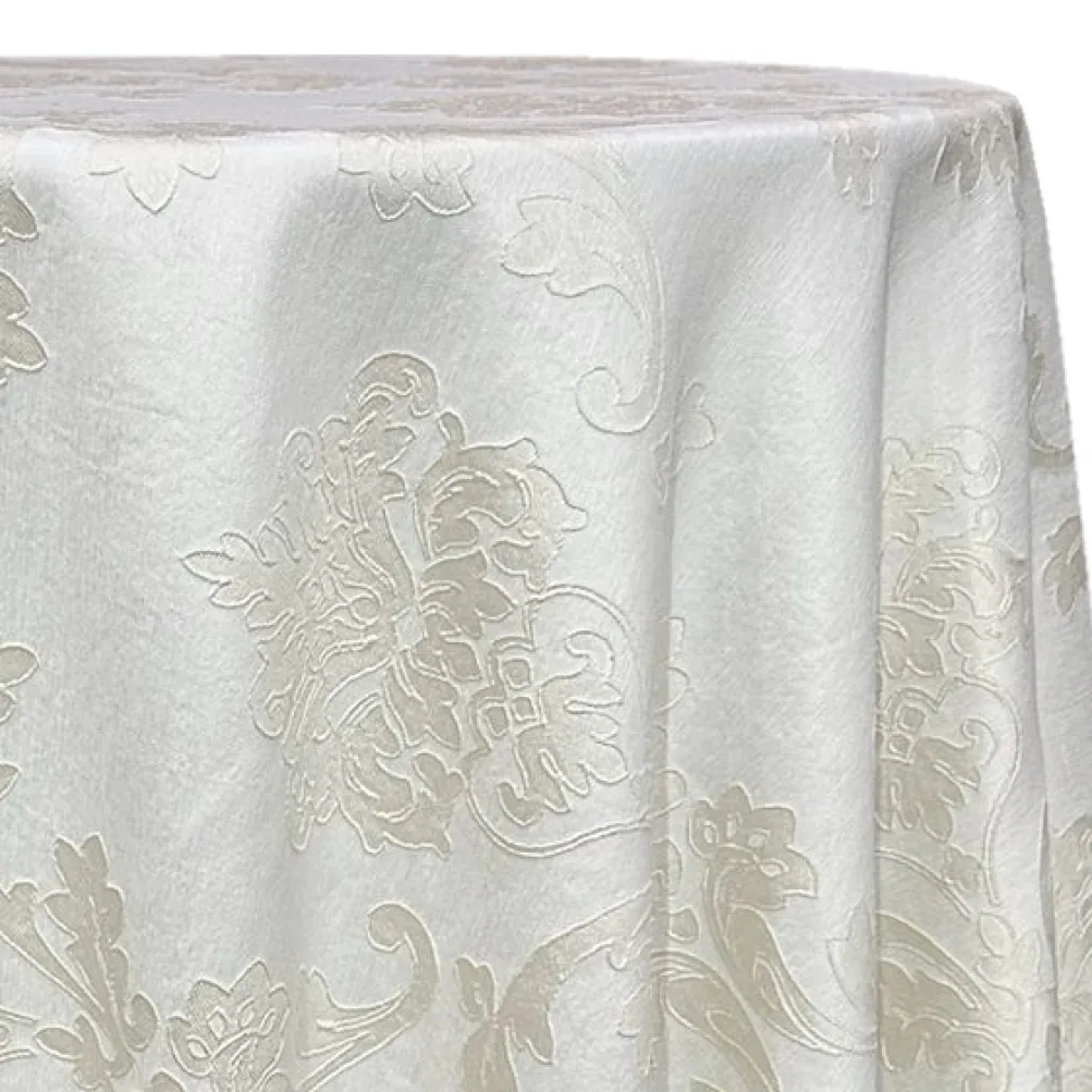 Madison Jacquard (Reversible) Table Linen in Ivory