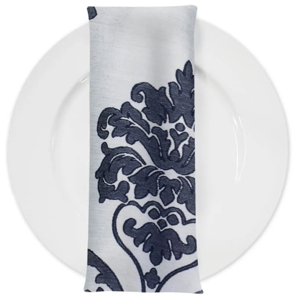 Madison Jacquard (Reversible) Table Napkin in Navy