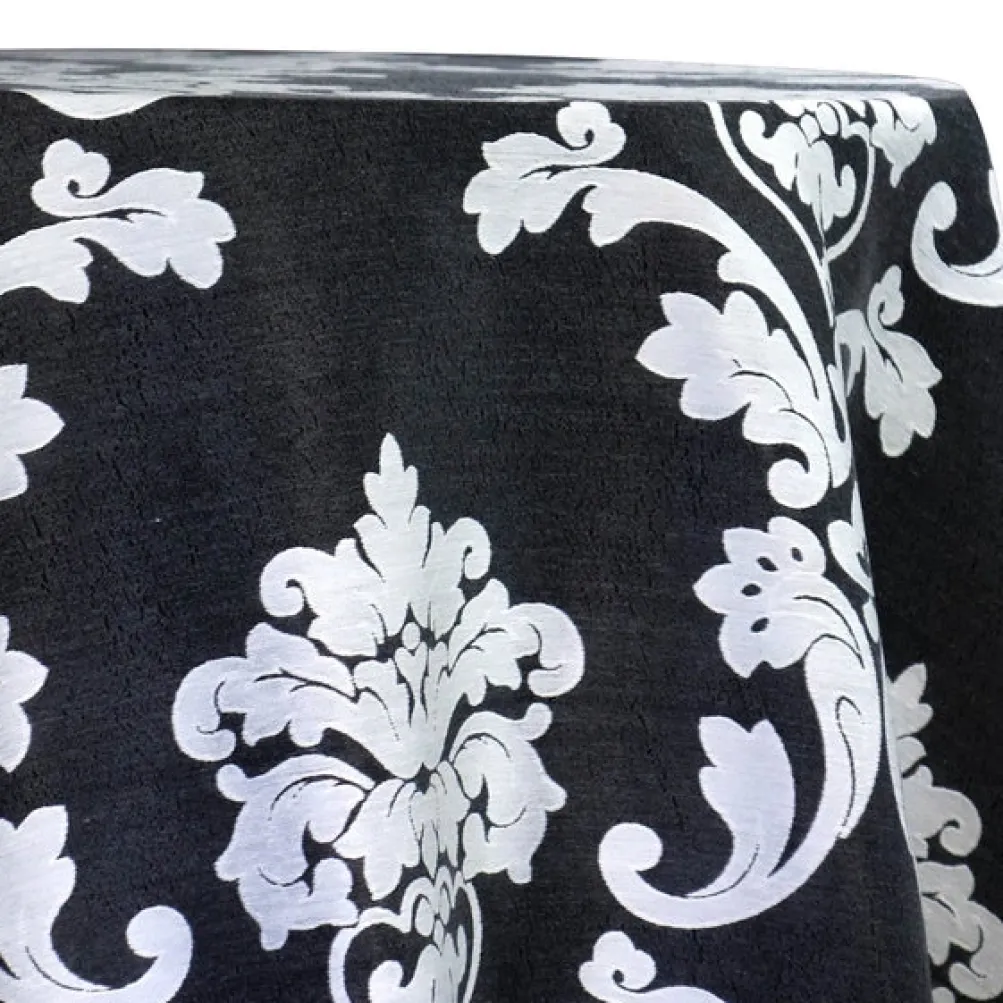 Madison Jacquard (Reversible) Table Linen in Black
