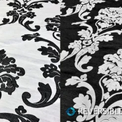 Madison Jacquard (Reversible) Table Linen in Black