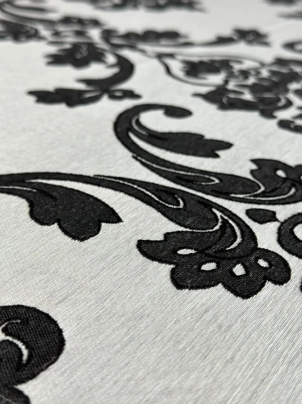 Madison Jacquard (Reversible) Table Linen in Black