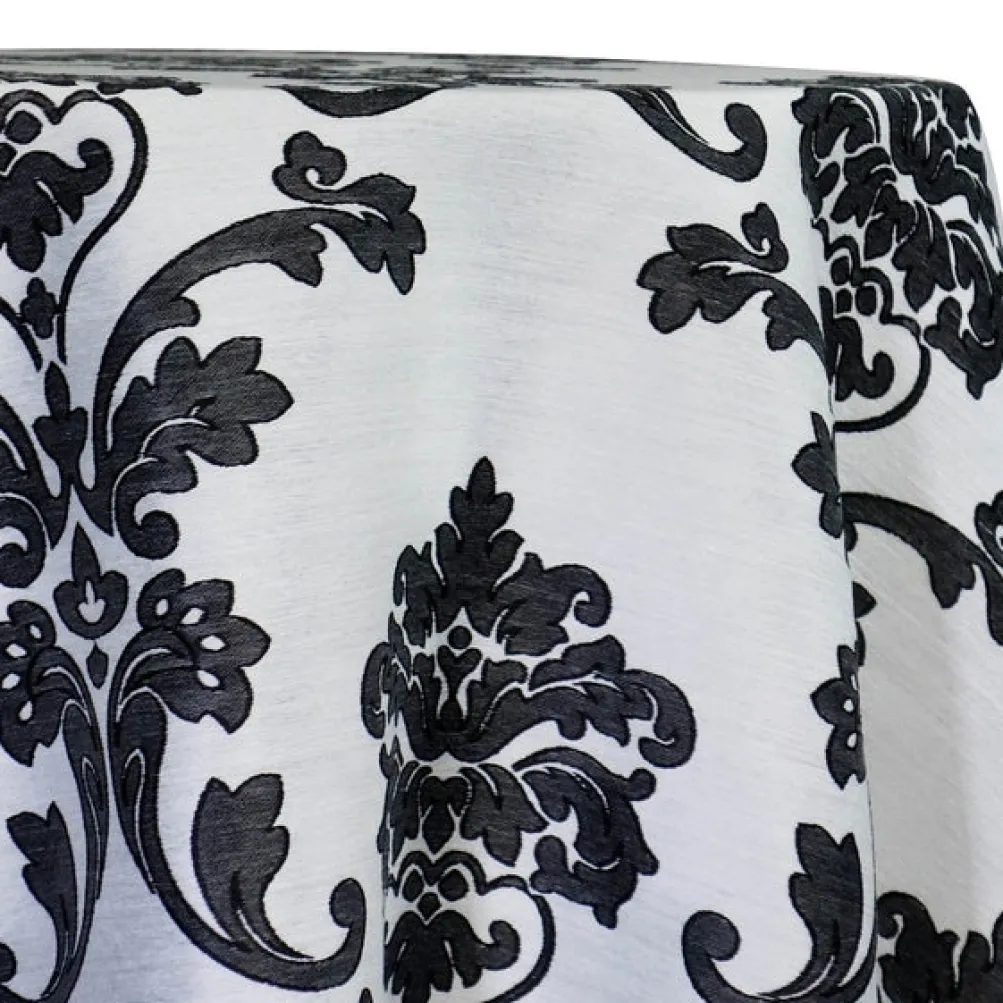 Madison Jacquard (Reversible) Table Linen in Black