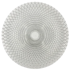 Mandala - Glass Charger Plate in Silver (Item # 0230)