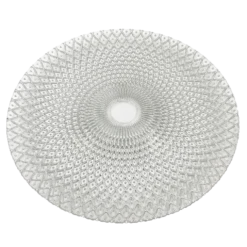 Mandala - Glass Charger Plate in Silver (Item # 0230)