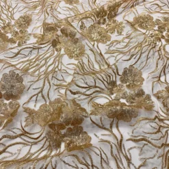 Marigold Sequins Table Linen in Rose Gold