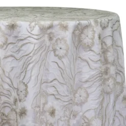 Marigold Sequins Table Linen in Ivory