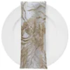 Marigold Sequins (w/ Poly Lining) Table Napkin in Champagne