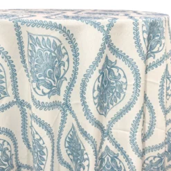 Mayfair (Slub Print) Table Linen in Copen Perry