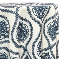 Mayfair (Slub Print) Table Linen in Navy