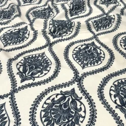 Mayfair (Slub Print) Table Linen in Navy