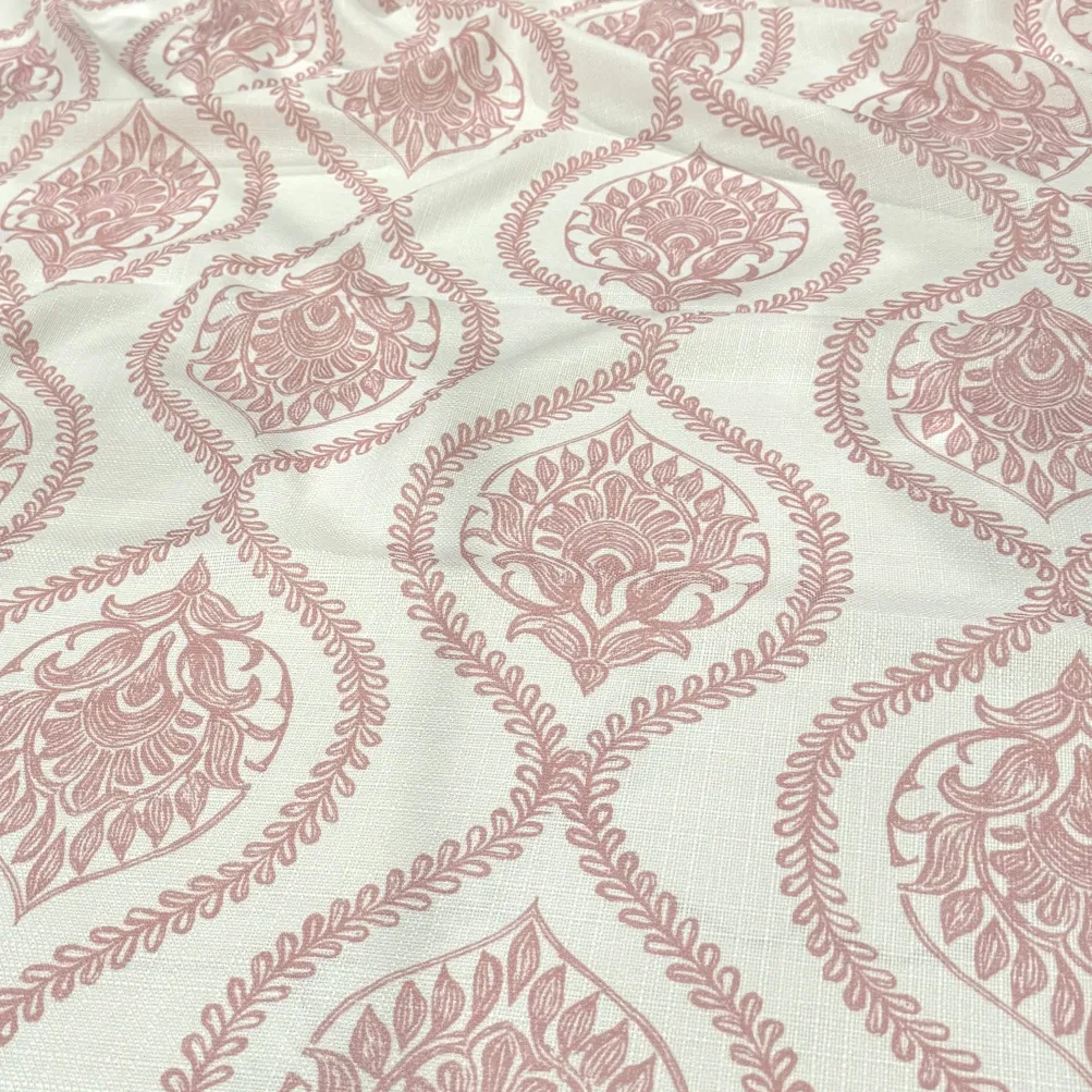 Mayfair (Slub Print) Table Linen in Dusty Rose