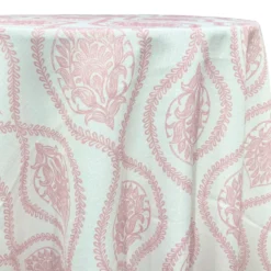 Mayfair (Slub Print) Table Linen in Dusty Rose
