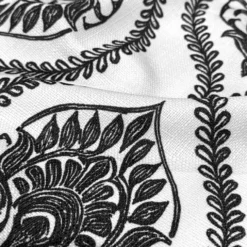 Mayfair (Slub Print) Table Linen in Black