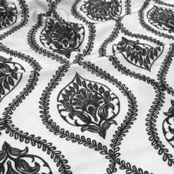 Mayfair (Slub Print) Table Linen in Black