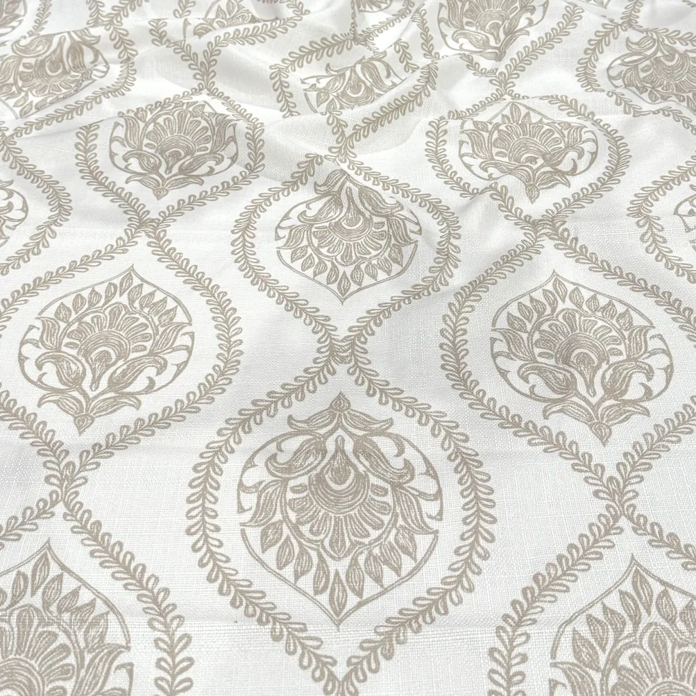 Mayfair (Slub Print) Table Linen in Taupe
