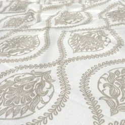 Mayfair (Slub Print) Table Linen in Taupe