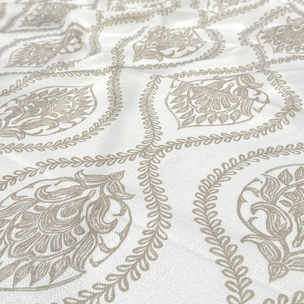 Mayfair (Slub Print) Table Linen in Taupe