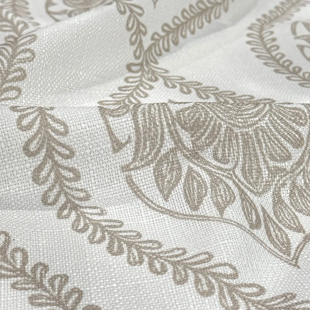 Mayfair (Slub Print) Table Linen in Taupe