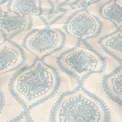 Mayfair (Slub Print) Table Napkin in Lt Blue